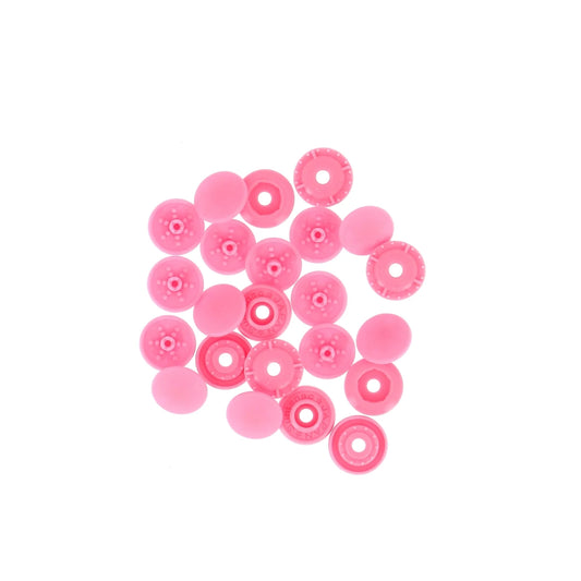 "FINGER SNAP" BUTTON 9mm 3/8" PINK Blistx8