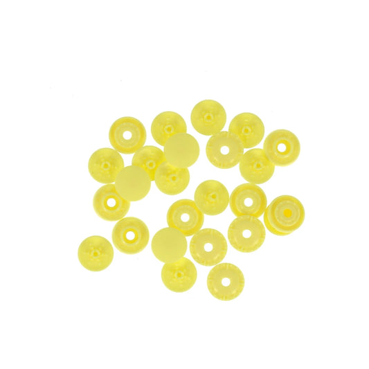 "FINGER SNAP" BUTTON 9mm 3/8" YELLOW Blistx8