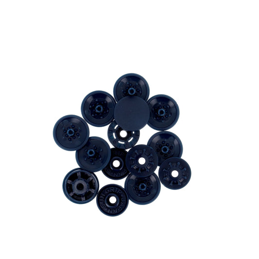 "FINGER SNAP" BUTTON 13mm 1/2" NAVY BLUE Blistx8