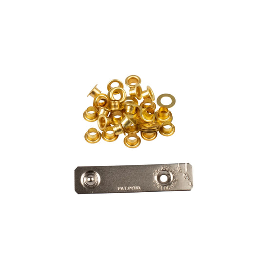 GROMMETS 4 MM GILTED + TOOL