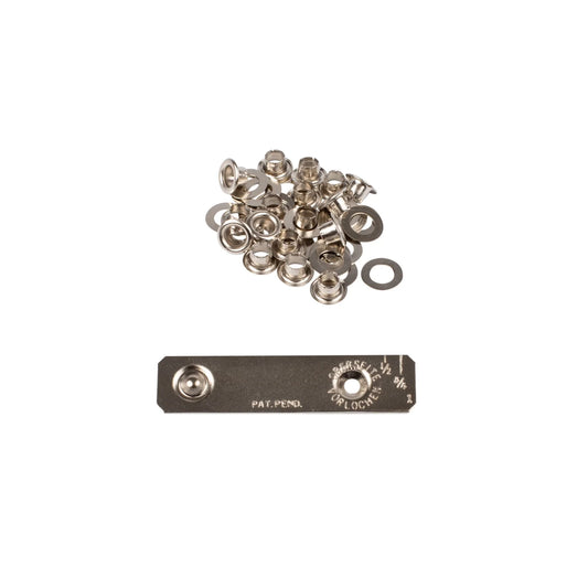 GROMMETS 4 MM NICKEL + TOOL
