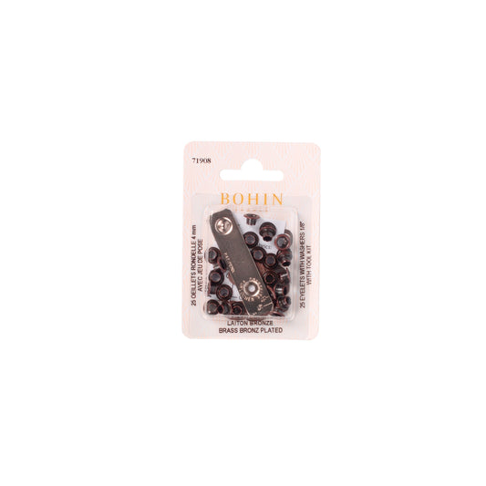GROMMETS 4 MM BRONZ + TOOL