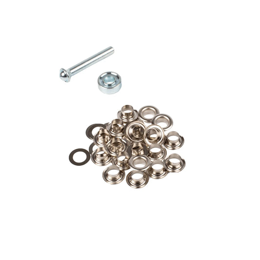 GROMMETS 8 MM NICKEL +TOOL