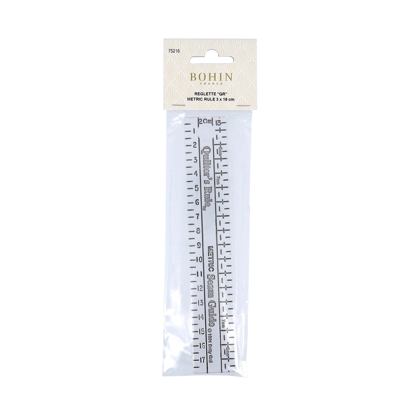 METRIC RULE GUIDE 3x18CM