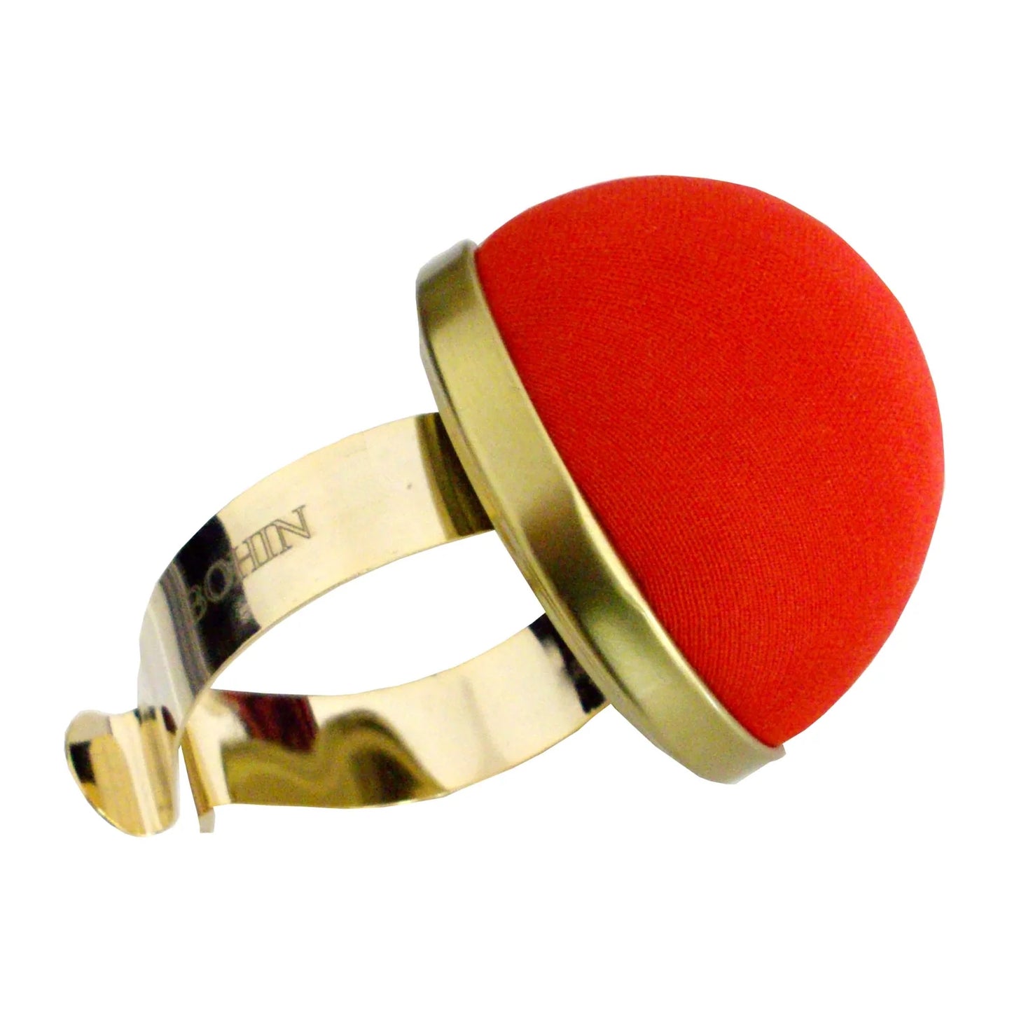 PIN CUSHION - GILT BRACELET RED