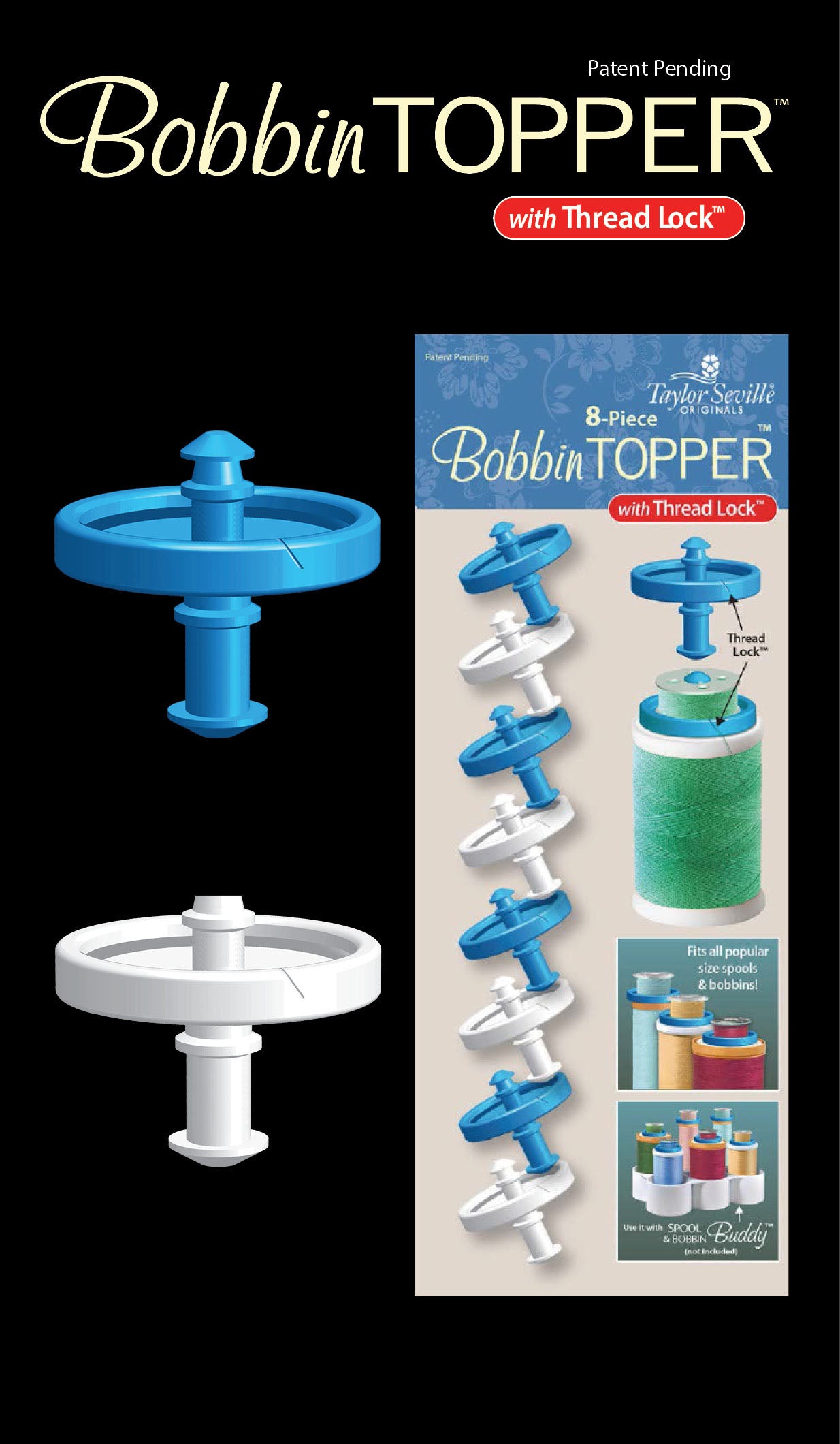 Bobbin Topper - 8pc