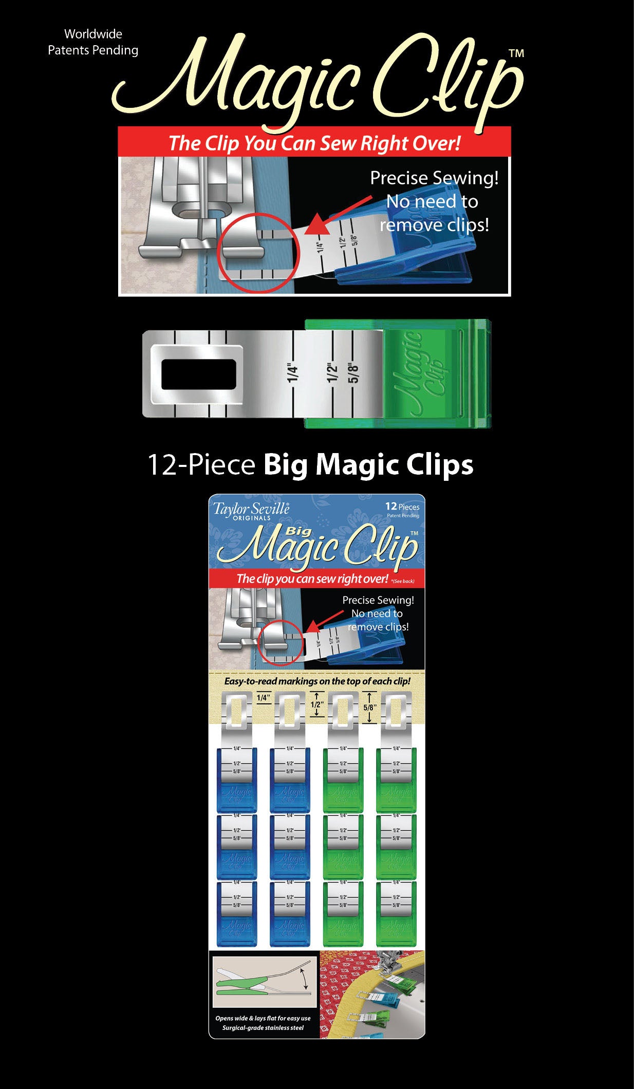 Magic Clip Big 12pc
