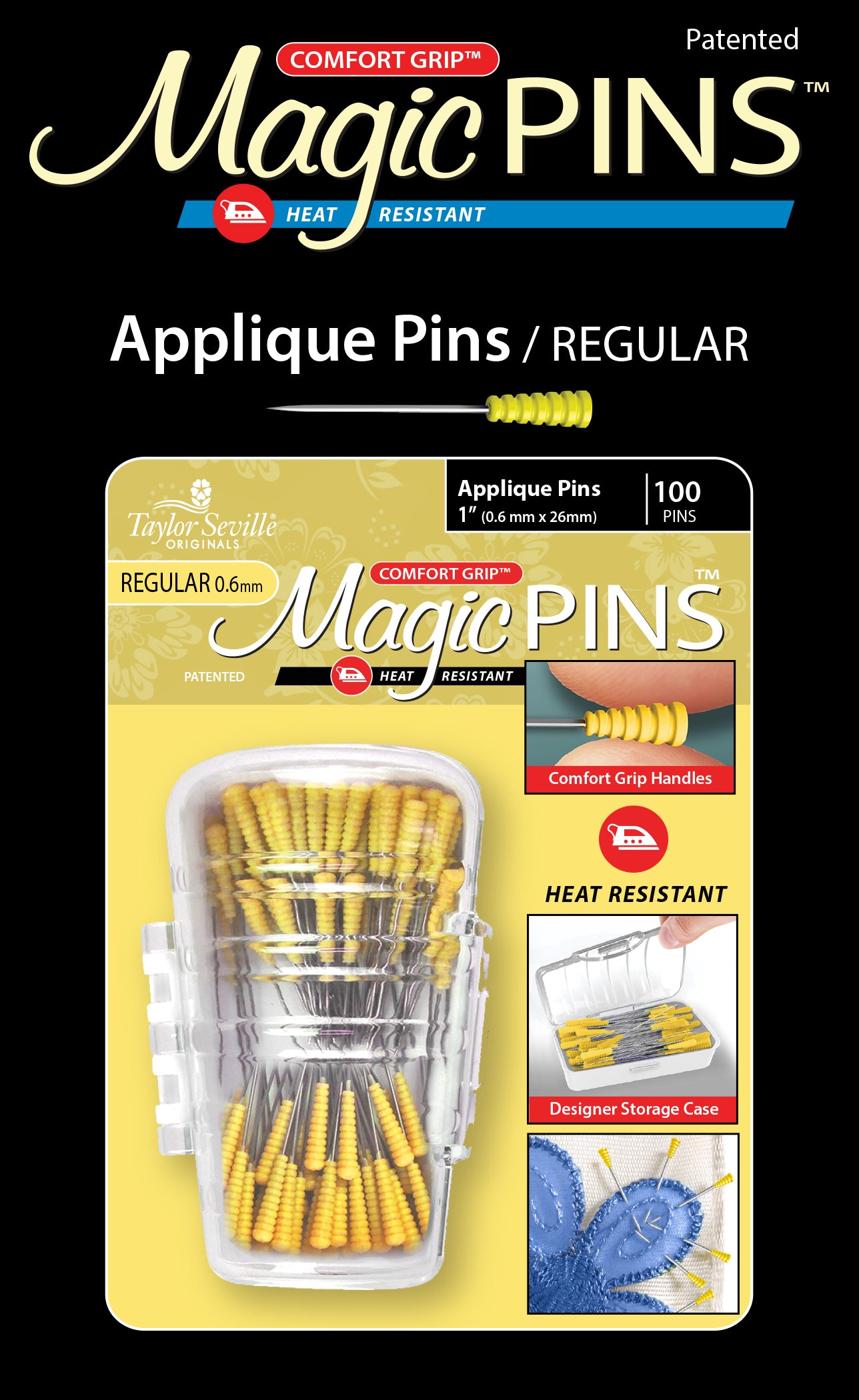 Magic Pins Applique REGULAR 100 pc