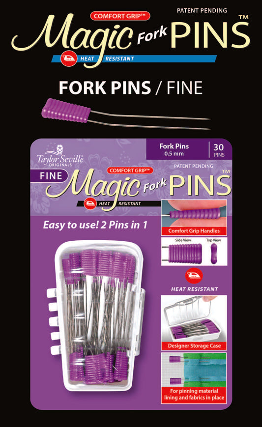 Magic Pins Fork FINE 30pc