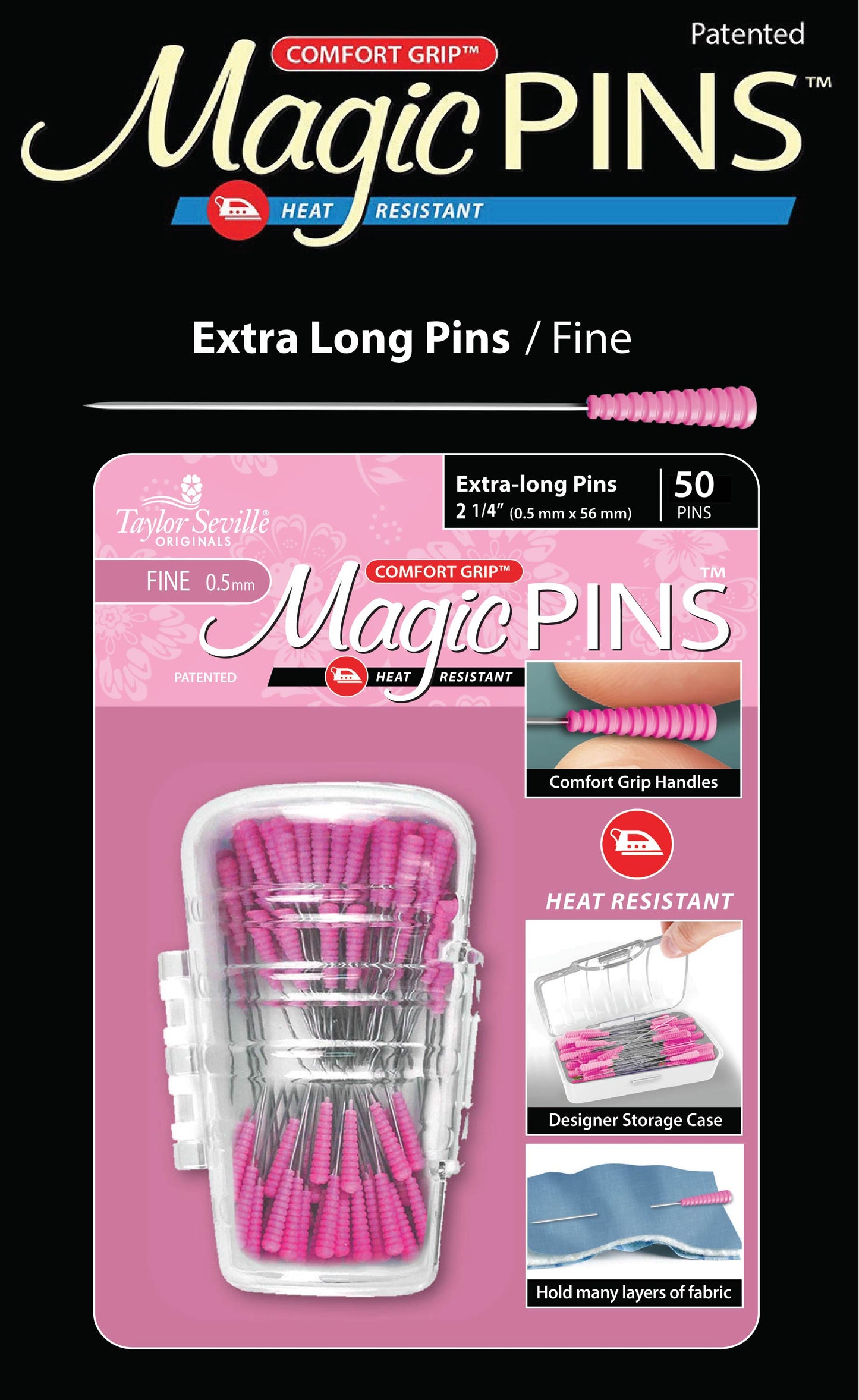 Magic Pins Extra Long FINE 50 pc