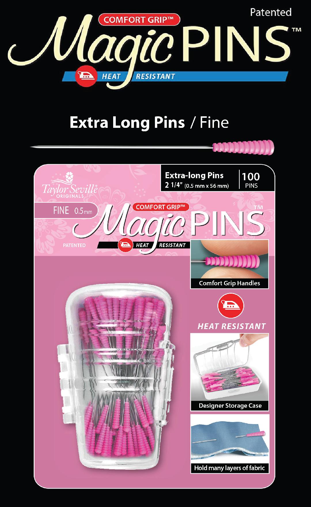 Magic Pins Extra Long FINE 100 pc