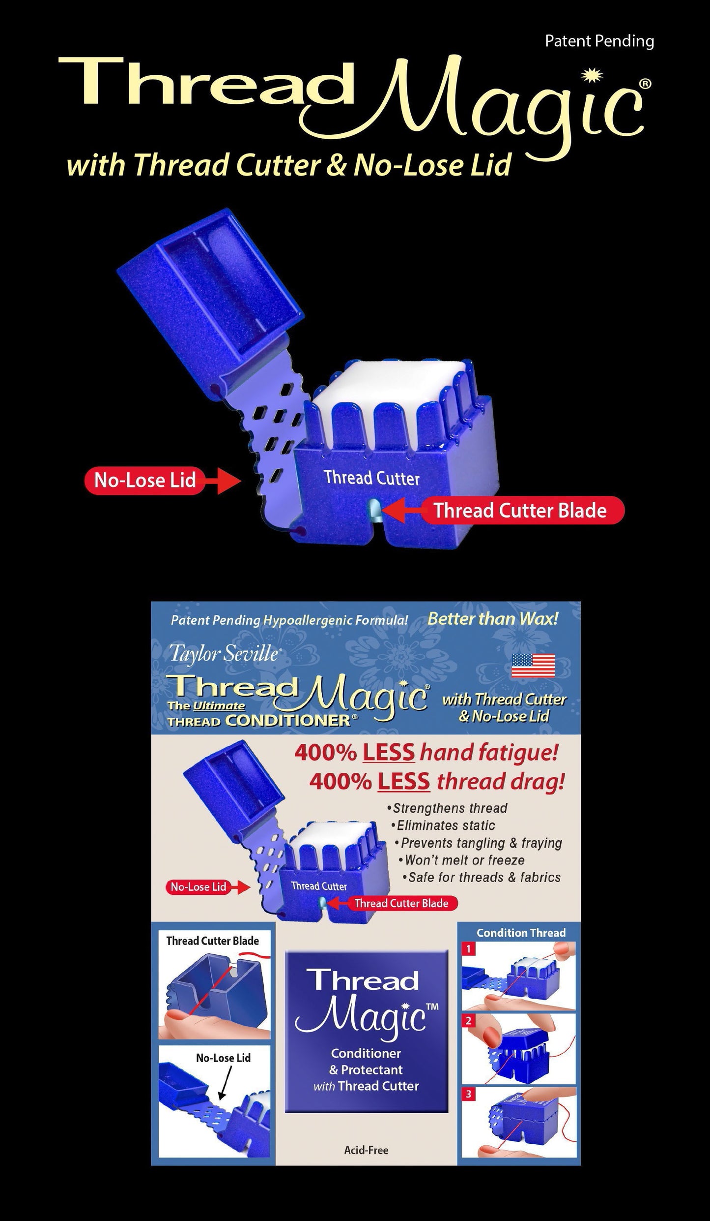 Thread Magic Square W/ Cutter