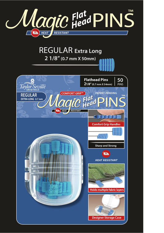 Magic Pins Flat head QUILTING REG 50PC