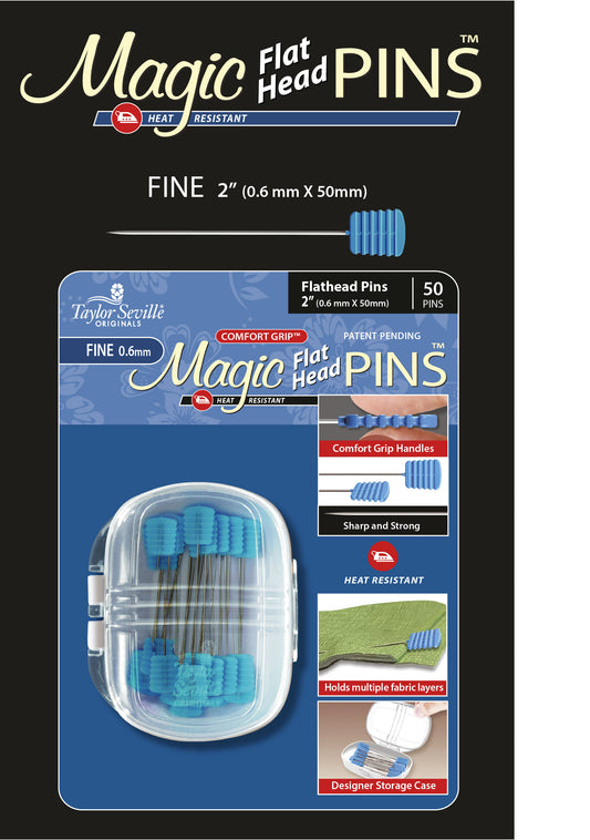 Magic Pins Flat head QUILTING FINE 50PC