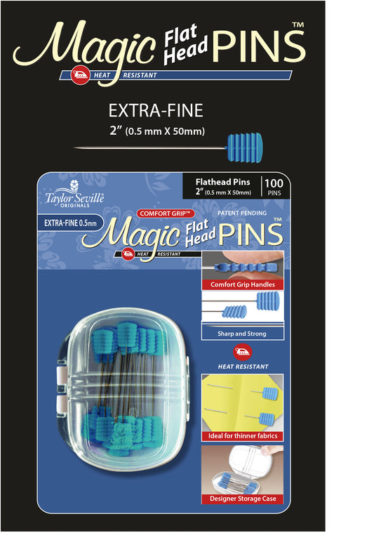 Magic Pins Flat head QUILTING EXTRA FINE 100PC
