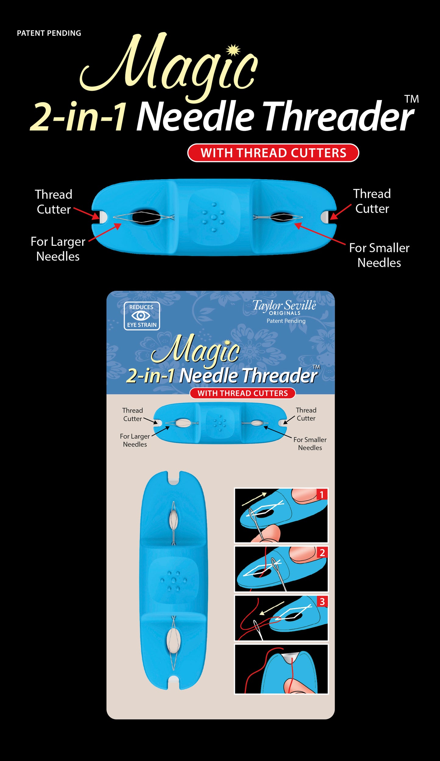 Magic 2 in 1 Needle Threader/Cutter
