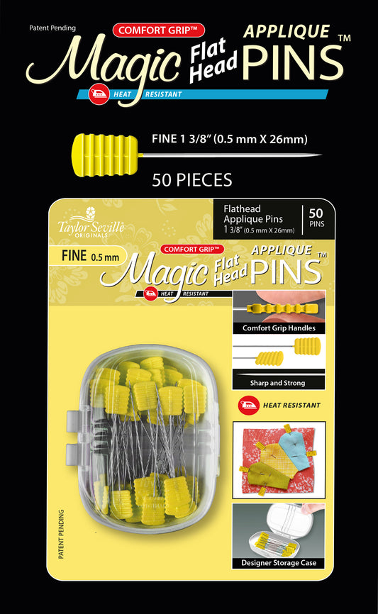 Magic Pins Flathead APPLIQUE FINE 50PC