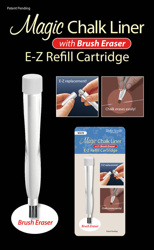 Magic Chalk Liner EZ Refill White W/BRUSh