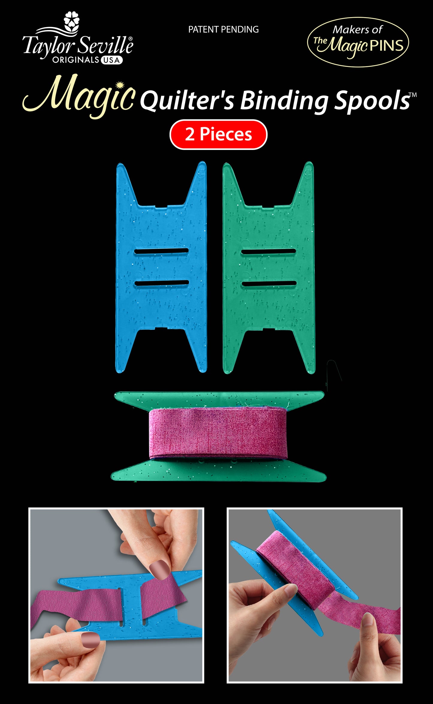 Magic Quilter's Binding Spool - 2pcs