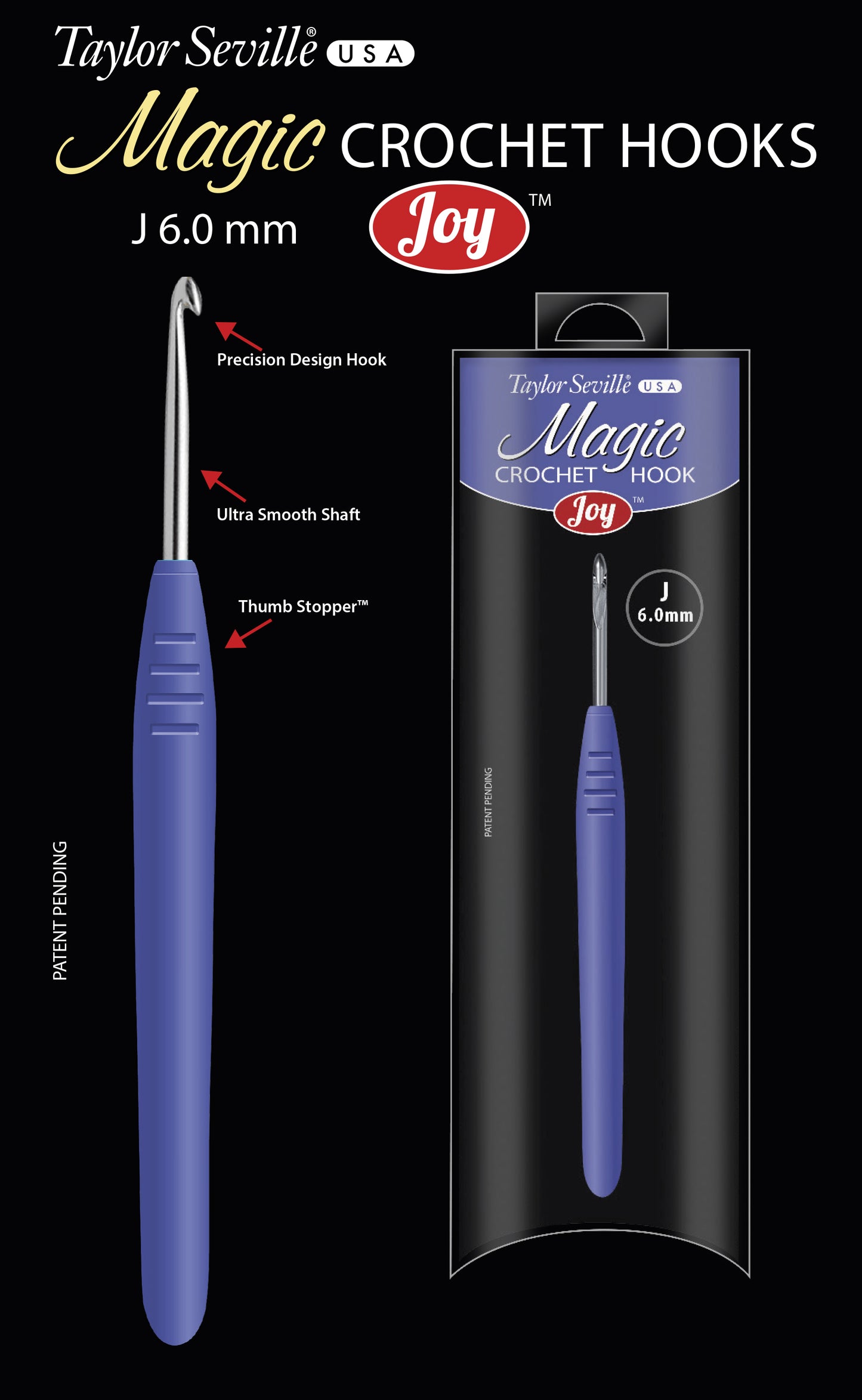 Magic JOY series Crochet Hook J 6.00mm