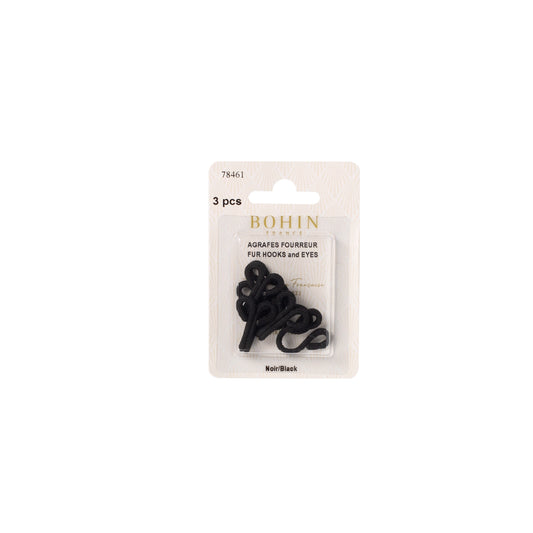 FUR HOOKS - Black Blister 3