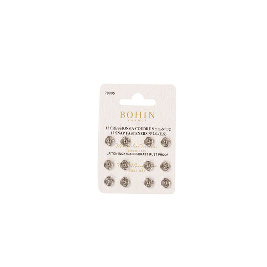 SEW-ON FASTENERS 2/0 WHT Blisx12