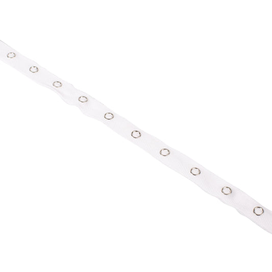 SNAP FASTEN.TAPE (10M) 1/4"  WHT