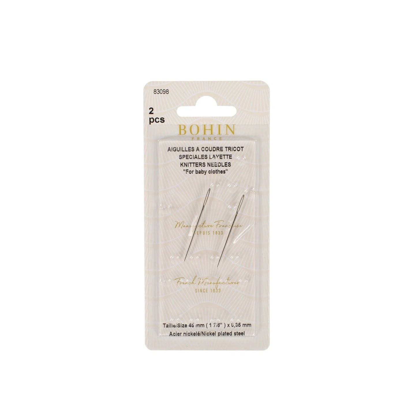 NEEDLES - KNITTERS "for Baby clothes" Blister of 2