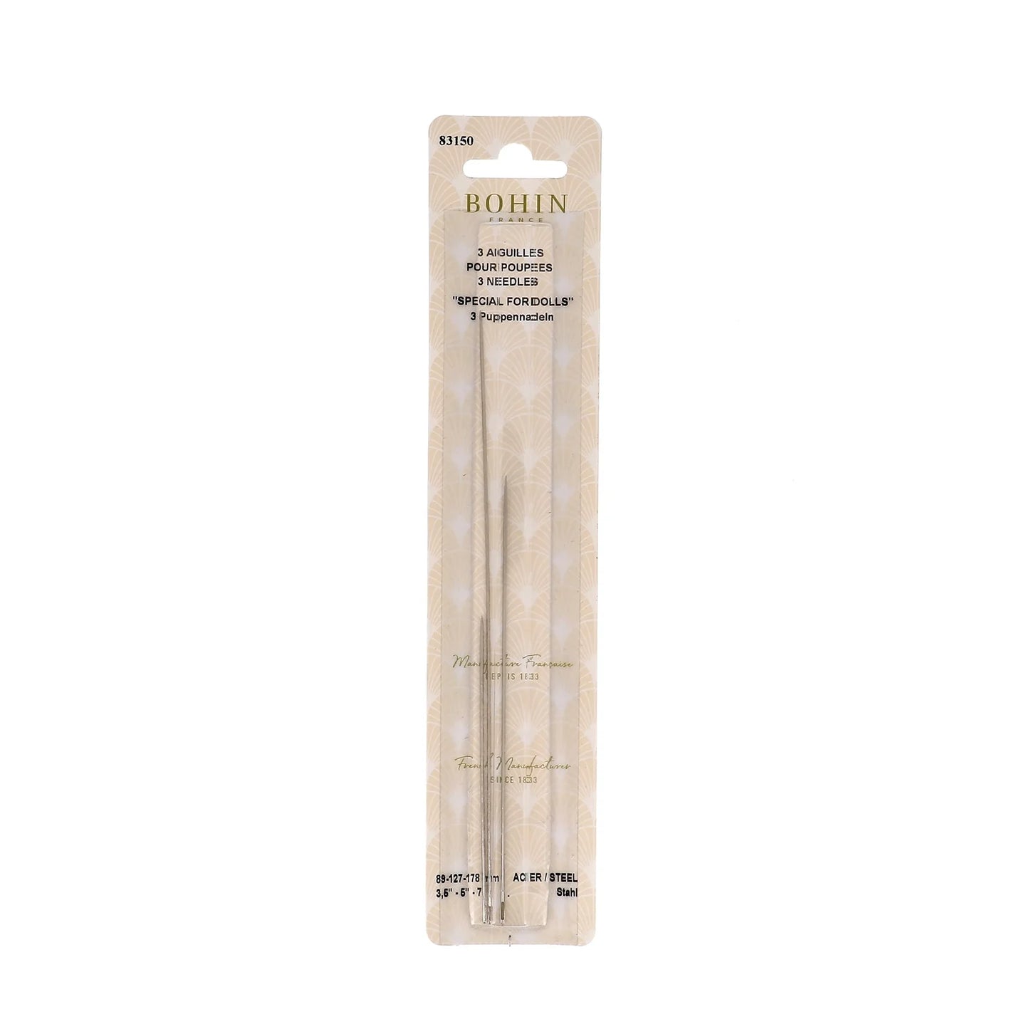 NEEDLES FOR DOLL MAKING BLISTERx3