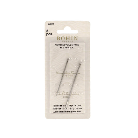 SAIL NEEDLES Sz 14 & 16 Blister x2