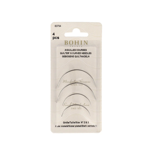 CURVED NEEDLES SZ 2-3 Blister x4