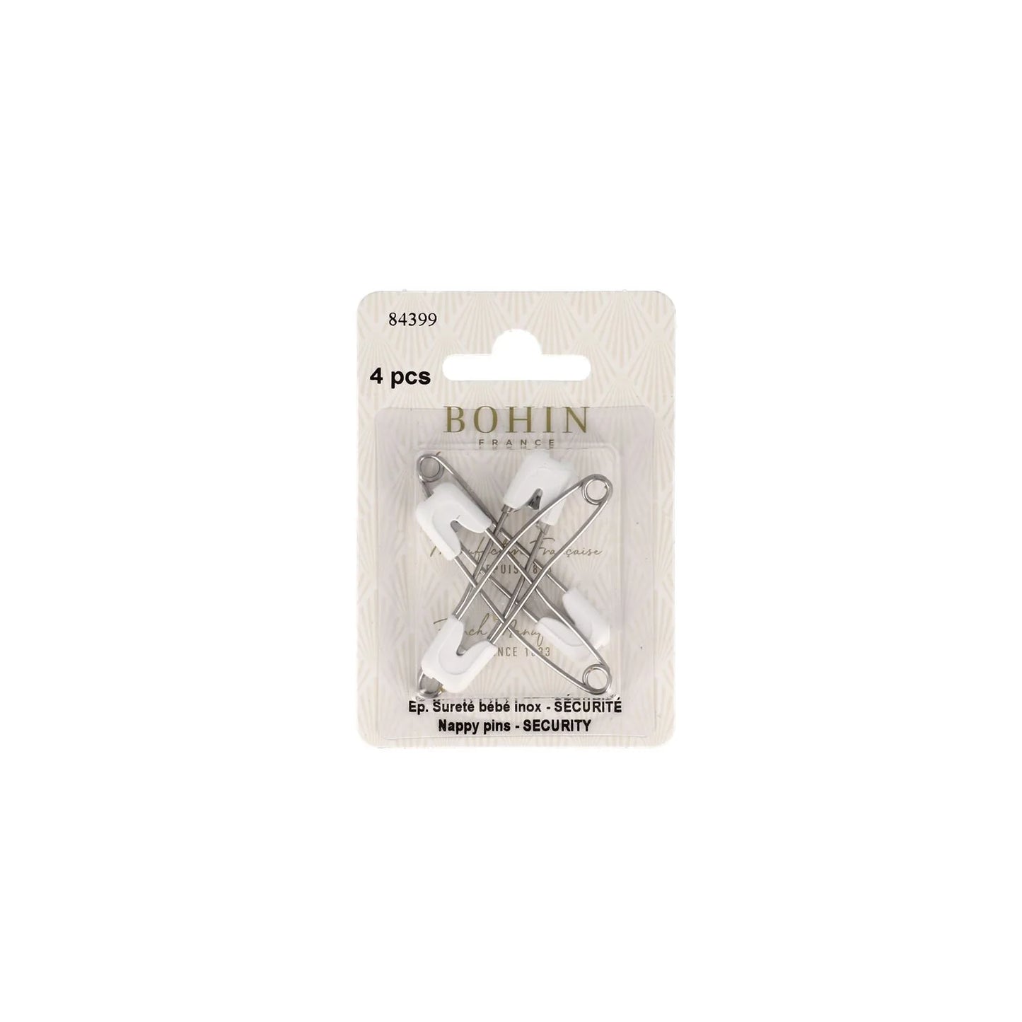 SAFETY PINS "SECURITY" 3/16" BLISTER4