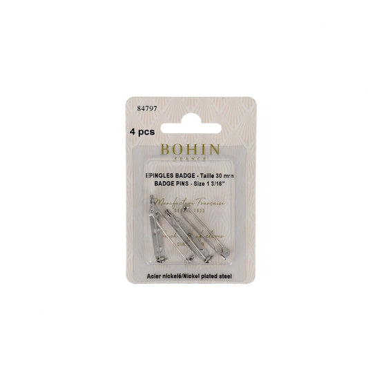 BADGE PINS 1 3/16" Blistx4