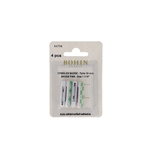 BADGE PINS ADHESI BLISTER4