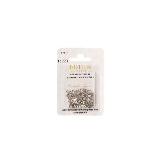 HOOKS & EYES SILVER Nø5 Blister