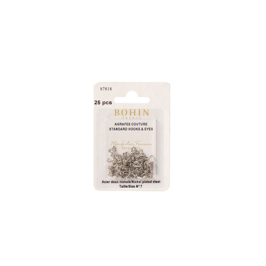 HOOKS & EYES SILVER Nø7 Blister