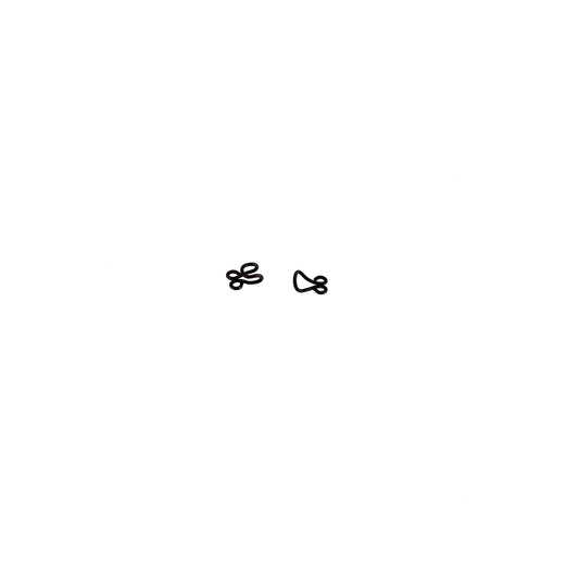 SKIRT HOOKS & BARS BLACK x6