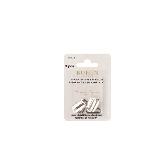 HOOKS&BARS SILV.20MM x3