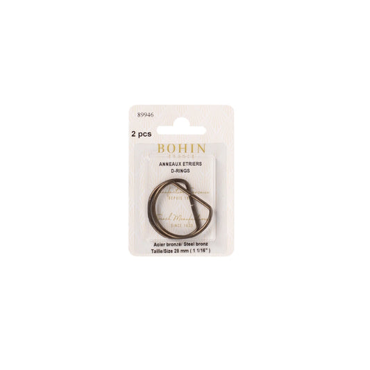 D-RINGS - 1 1/4" - BRONZ BLISTERx2