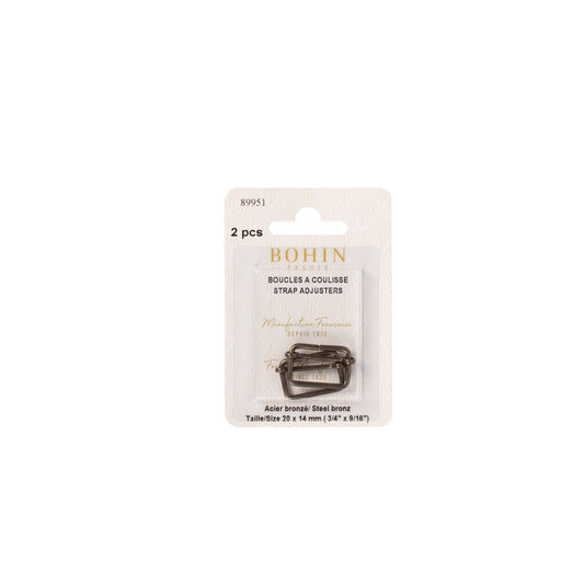 SUSPENDER BUCKLES 3/4" BRZ 2 pcs