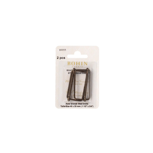 SUSPENDER BUCKLES 1 1/2" BRZ x2