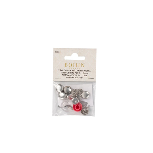 COVER BUTTONS METAL 12mm x7