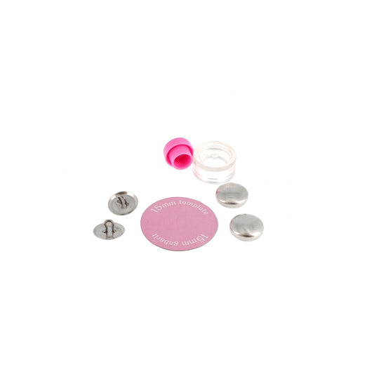 COVER BUTTONS METAL 15mm x6