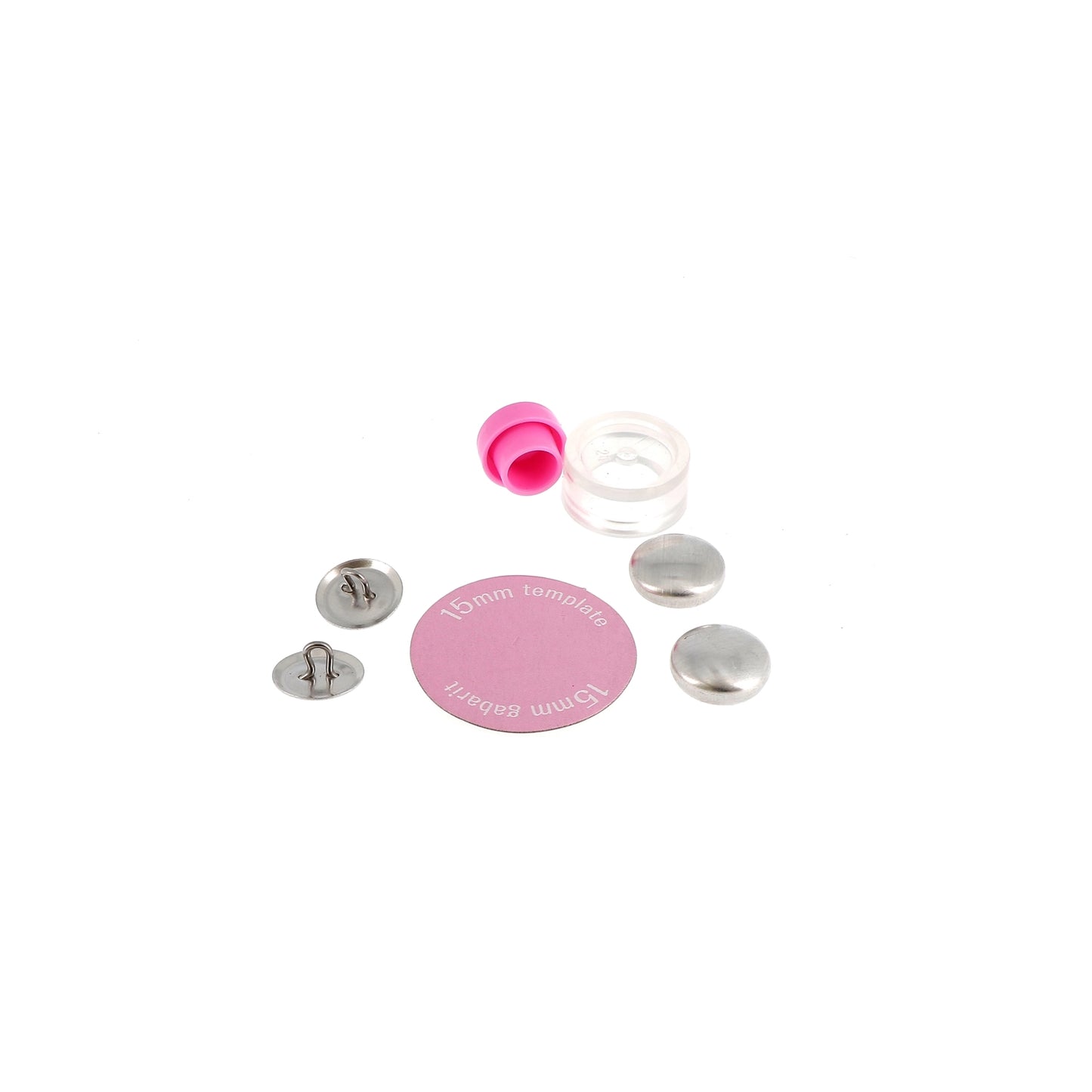 COVER BUTTONS METAL 15mm x6