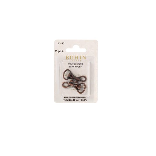 SNAP HOOKS BRONZE 1 3/8"     x 2
