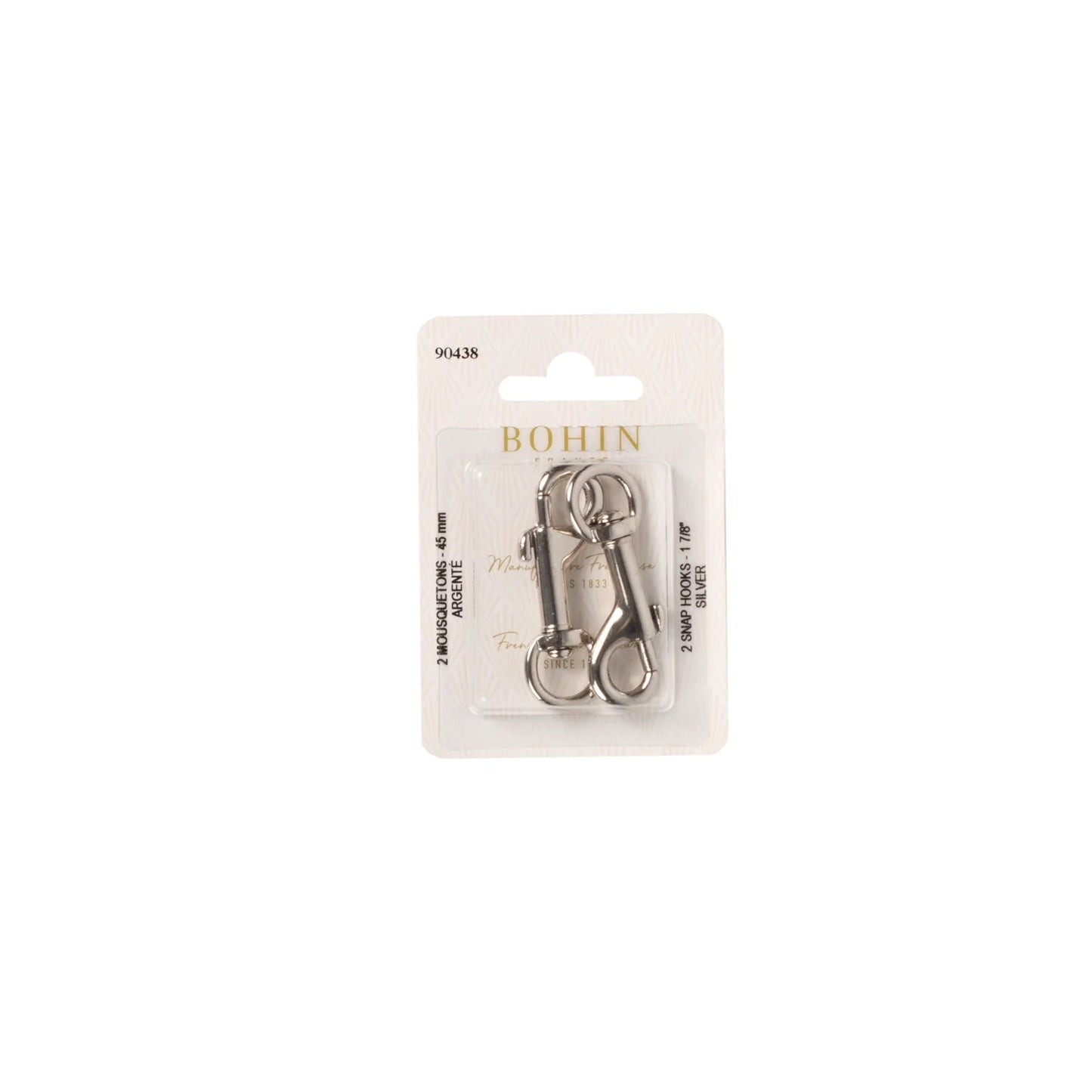 SNAP HOOKS SILVER 1 3/4"     x 2