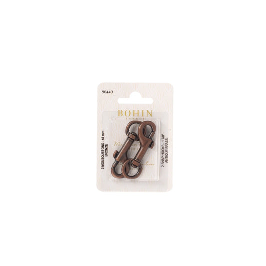 SNAP HOOKS BRONZE 1 3/4"     x 2