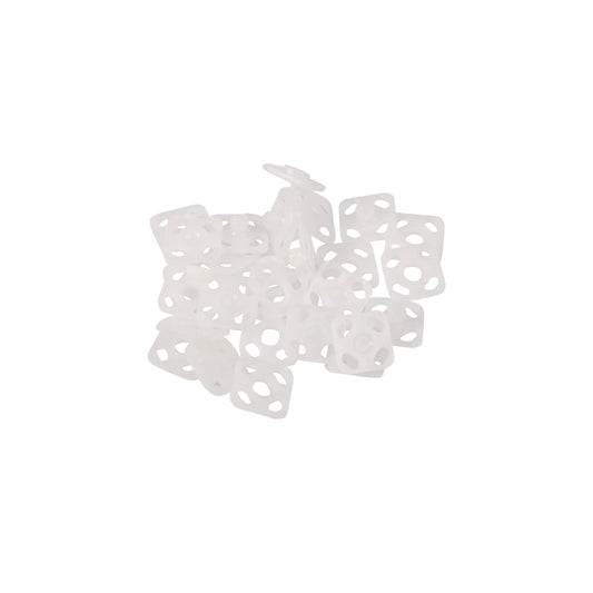 PLASTIC BUTTONS Square 9mm-x15