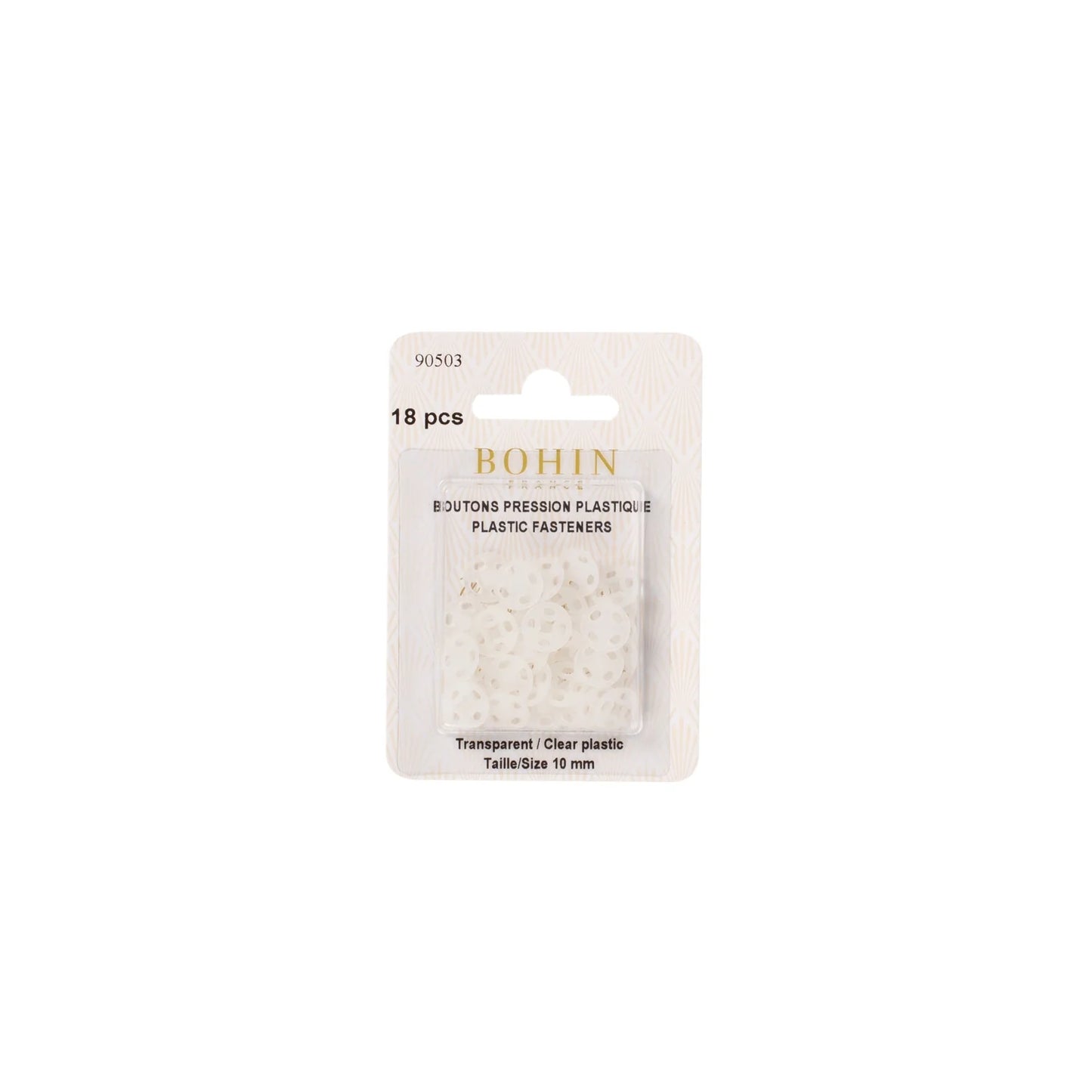 PLASTIC FASTENERS 10mm BLISTER x18