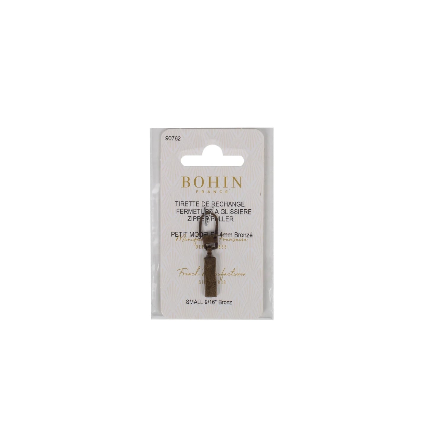 ZIPPER PULLER - Small Bronz